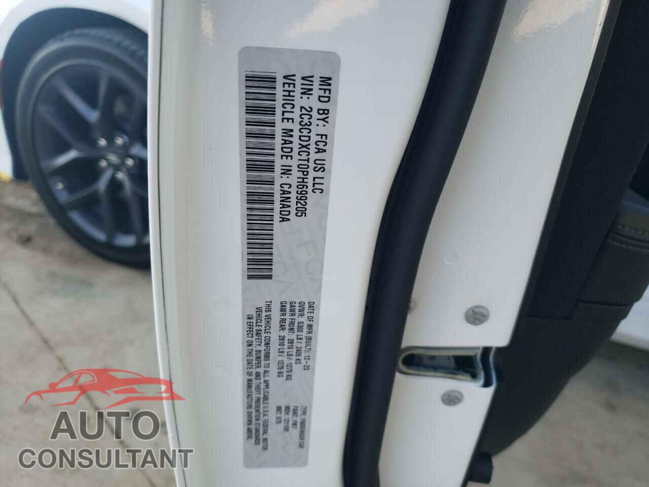 DODGE CHARGER 2023 - 2C3CDXCT0PH699205