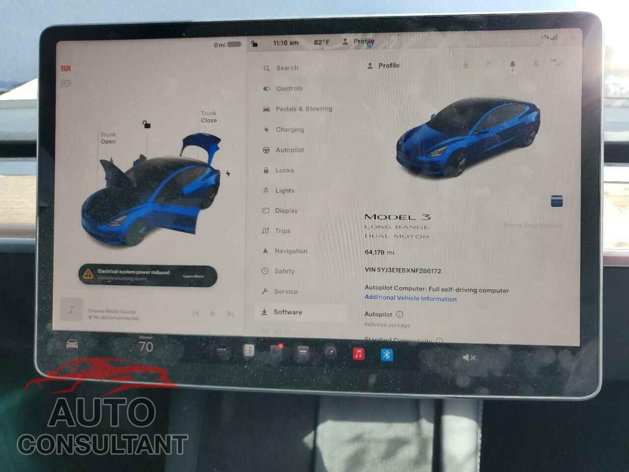 TESLA MODEL 3 2022 - 5YJ3E1EBXNF286172