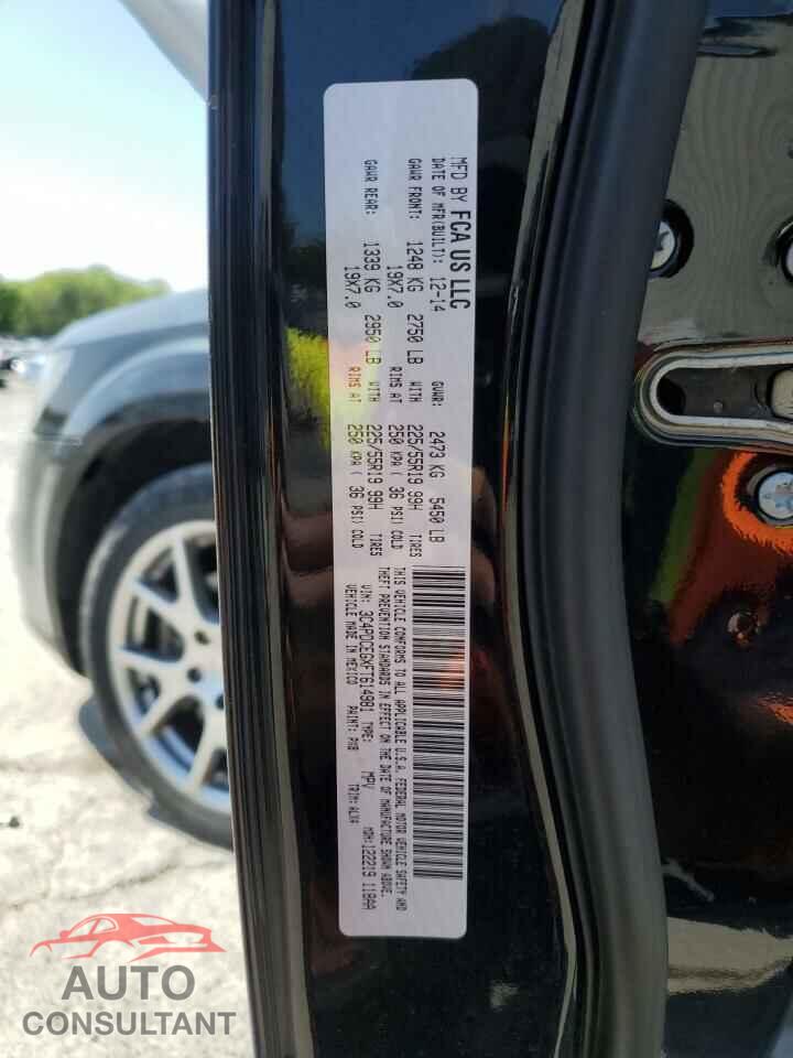 DODGE JOURNEY 2015 - 3C4PDCEGXFT614981
