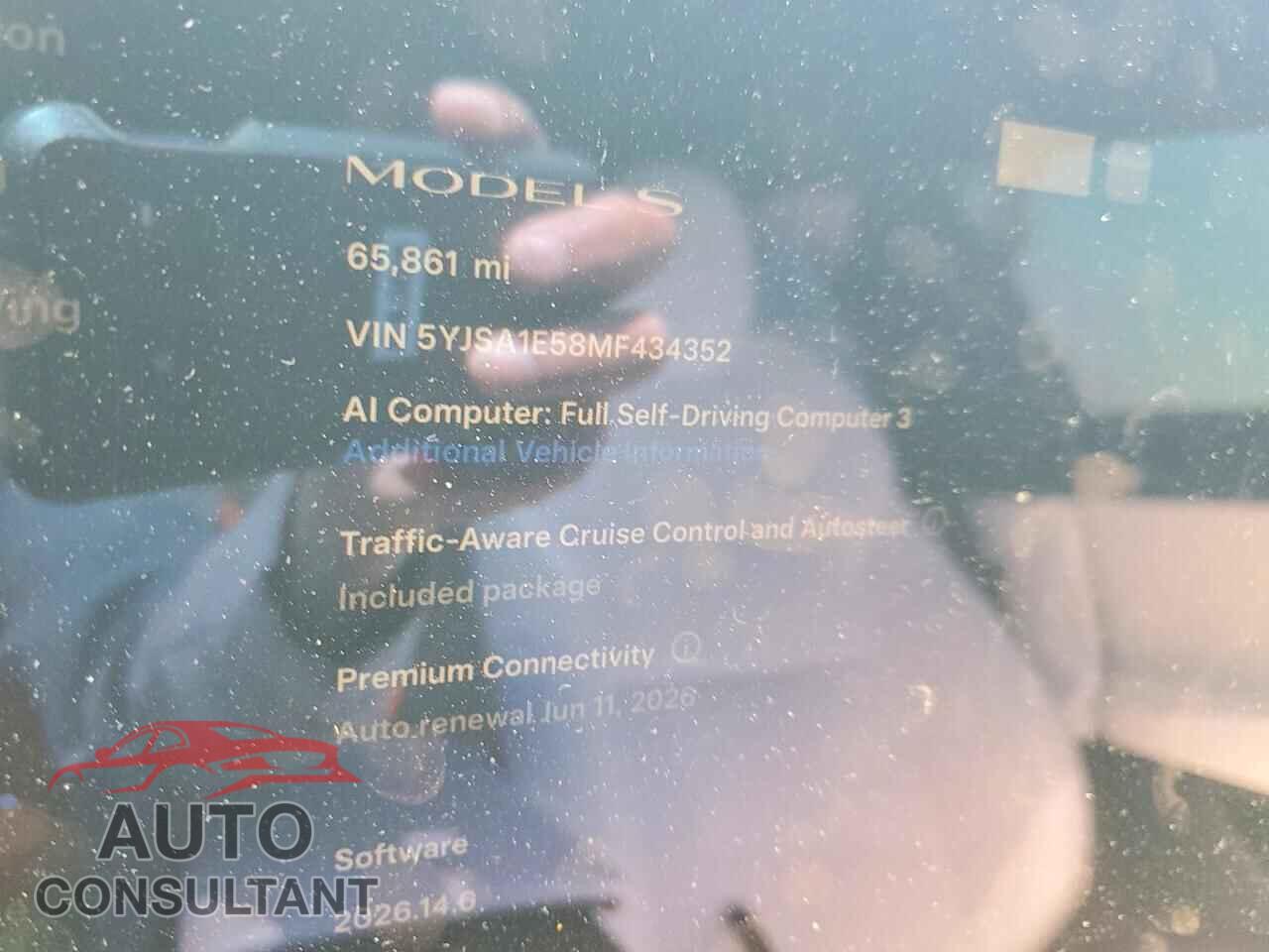TESLA MODEL S 2021 - 5YJSA1E58MF434352
