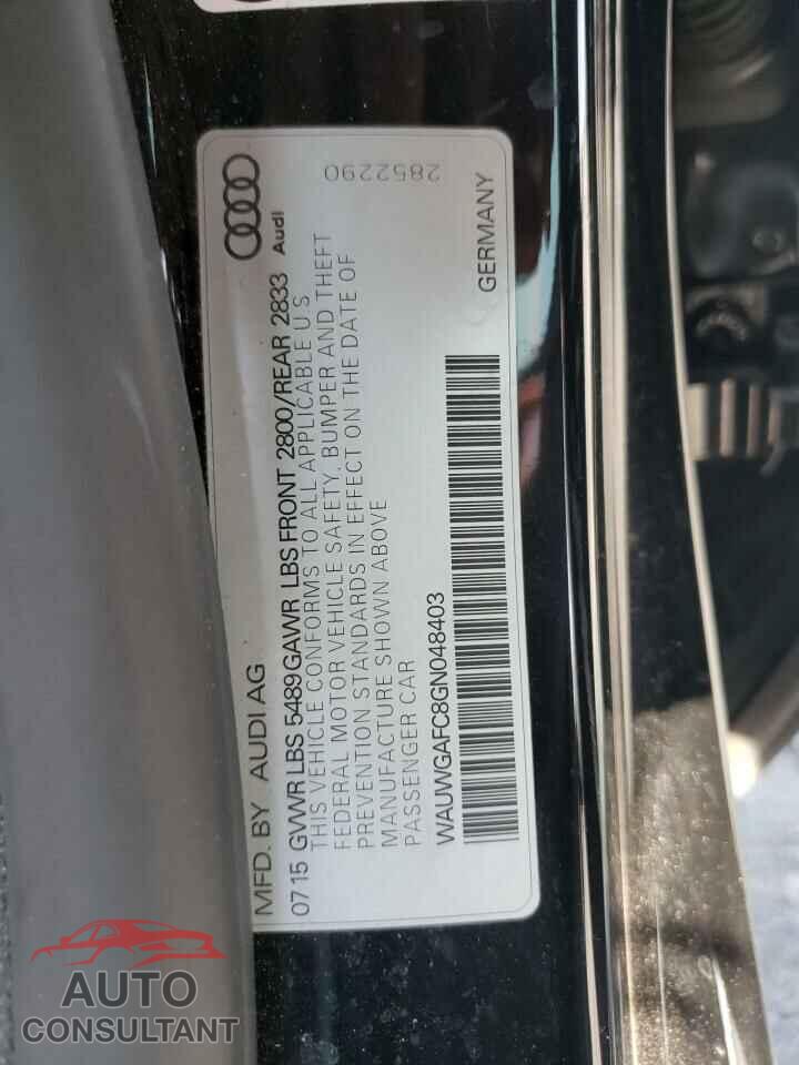 AUDI A7 2016 - WAUWGAFC8GN048403