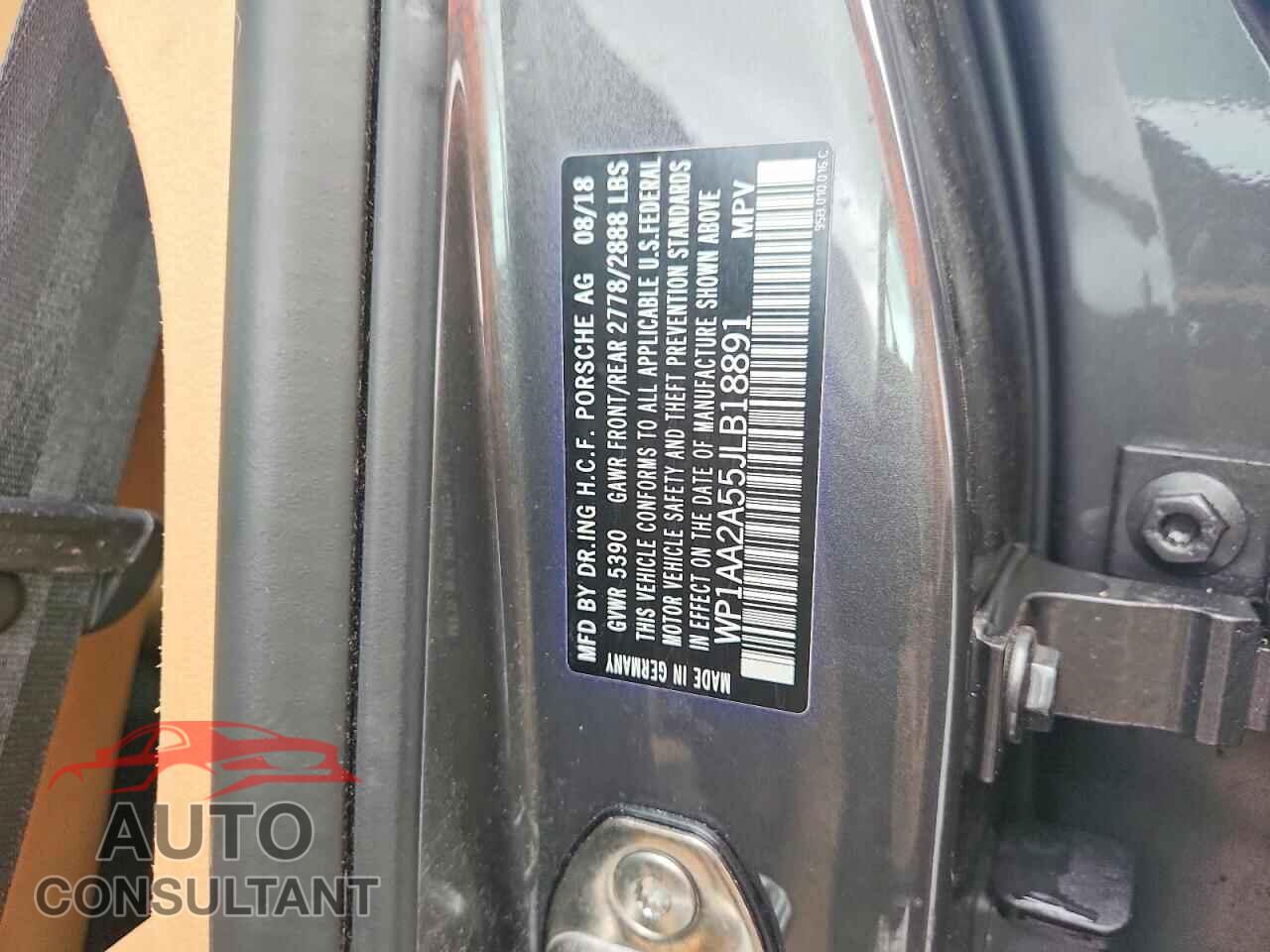 PORSCHE MACAN 2018 - WP1AA2A55JLB18891