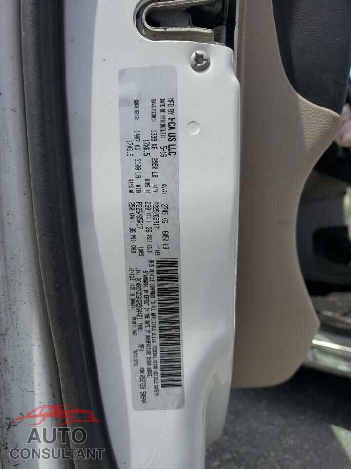 DODGE CARAVAN 2016 - 2C4RDGCG4GR364421