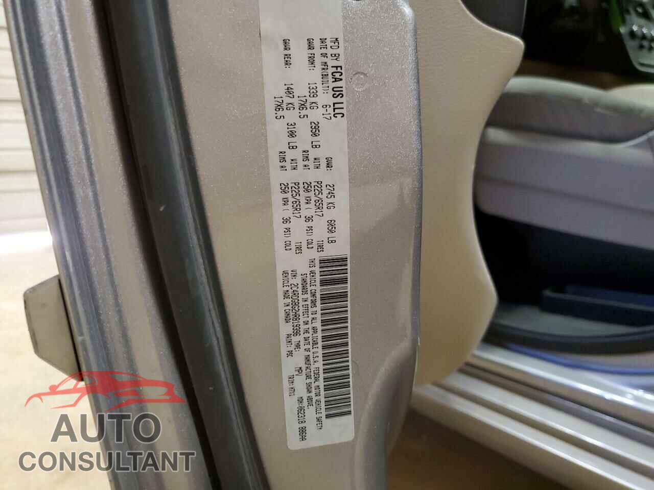 DODGE CARAVAN 2017 - 2C4RDGBG2HR819396