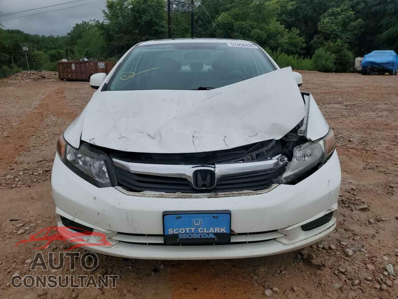 HONDA CIVIC 2012 - 19XFB2F96CE020920