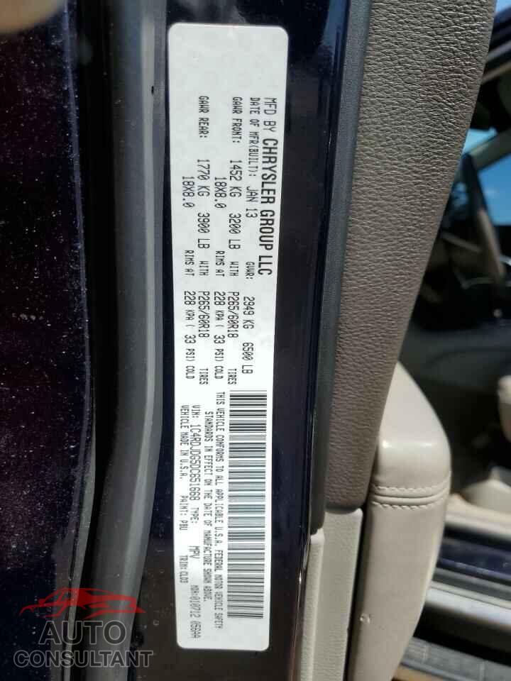 DODGE DURANGO 2013 - 1C4RDJDG5DC651668
