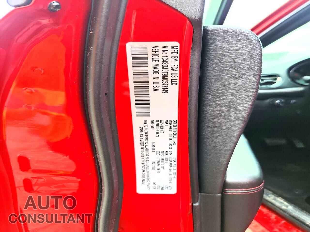 DODGE DURANGO 2021 - 1C4SDJCT9MC547149