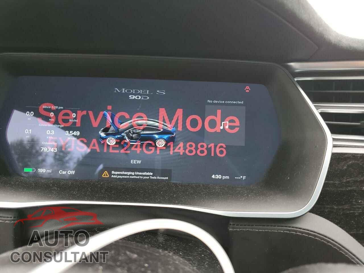 TESLA MODEL S 2016 - 5YJSA1E24GF148816