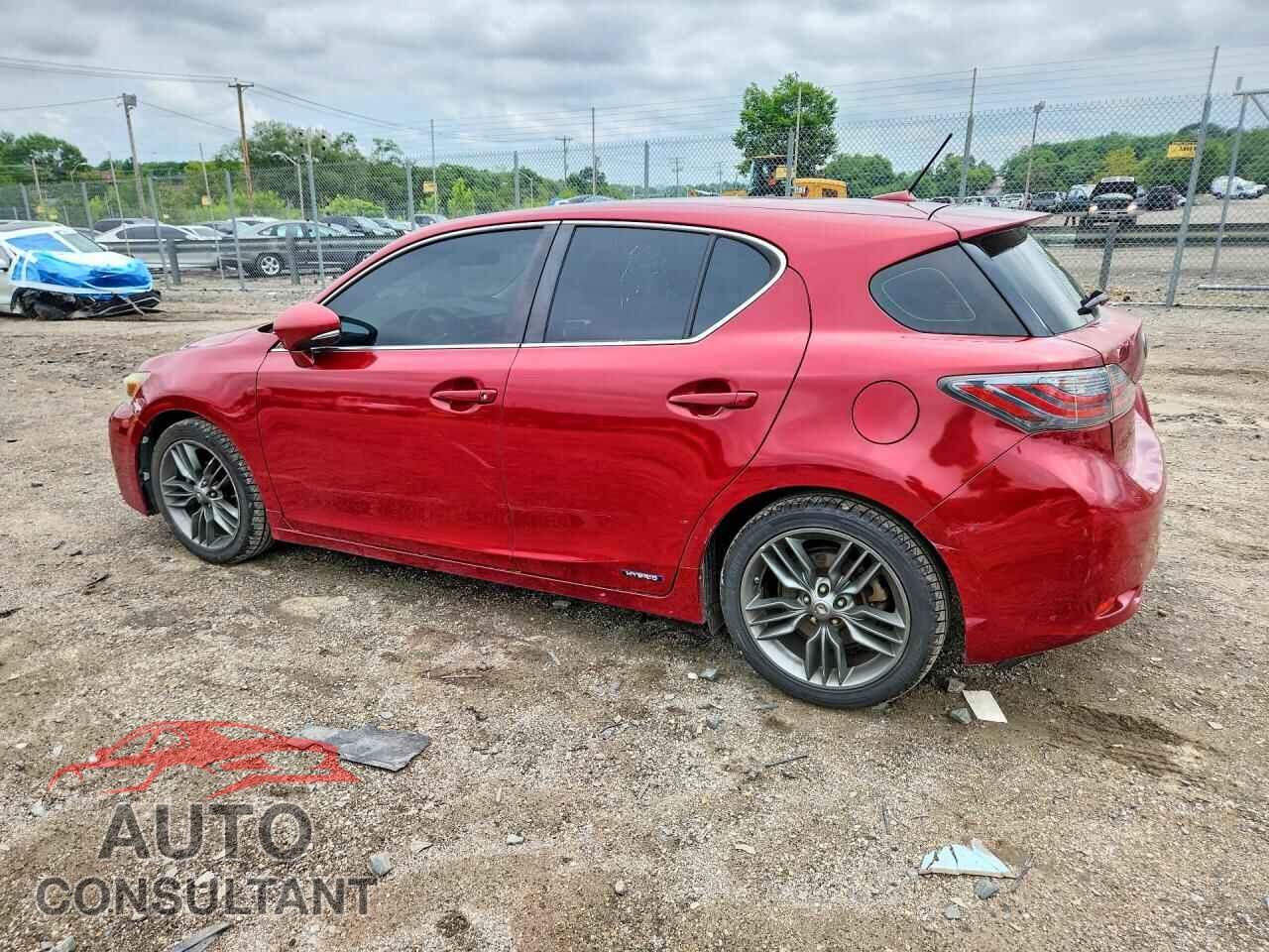 LEXUS CT 200 2012 - JTHKD5BH8C2121279