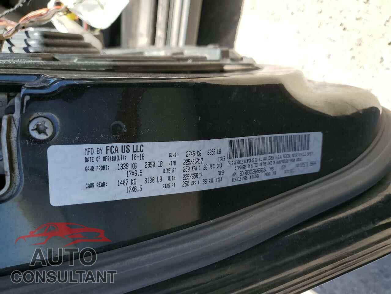 DODGE CARAVAN 2017 - 2C4RDGCG2HR596324