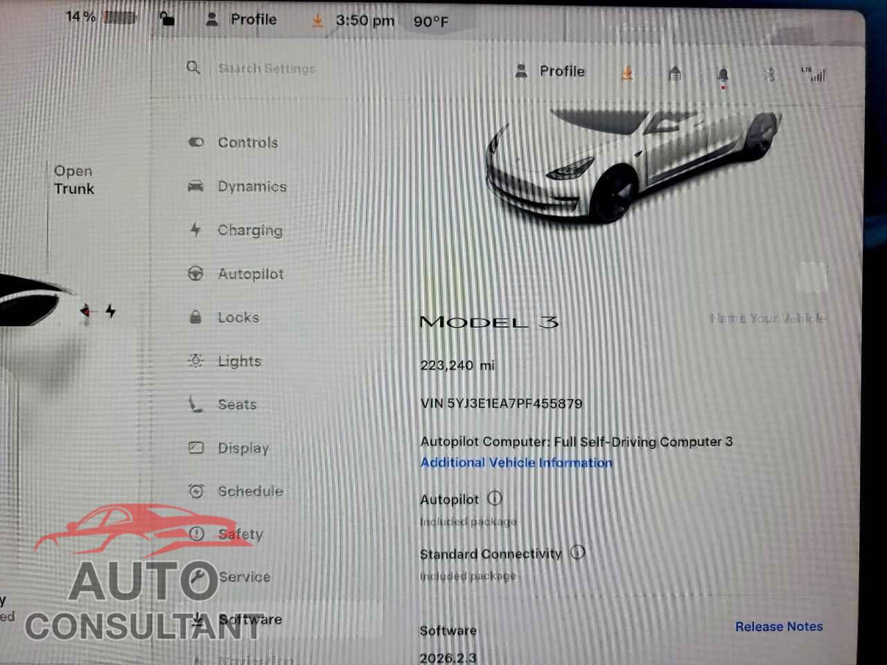 TESLA MODEL 3 2023 - 5YJ3E1EA7PF455879