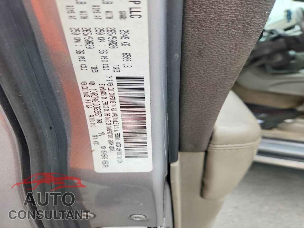 DODGE DURANGO 2013 - 1C4RDHAG1DC692957
