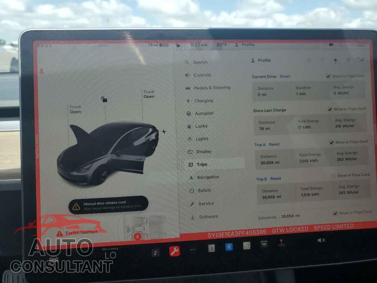 TESLA MODEL 3 2023 - 5YJ3E1EA3PF405366