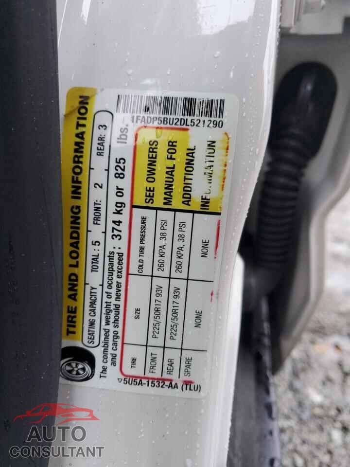 FORD CMAX 2013 - 1FADP5BU2DL521290