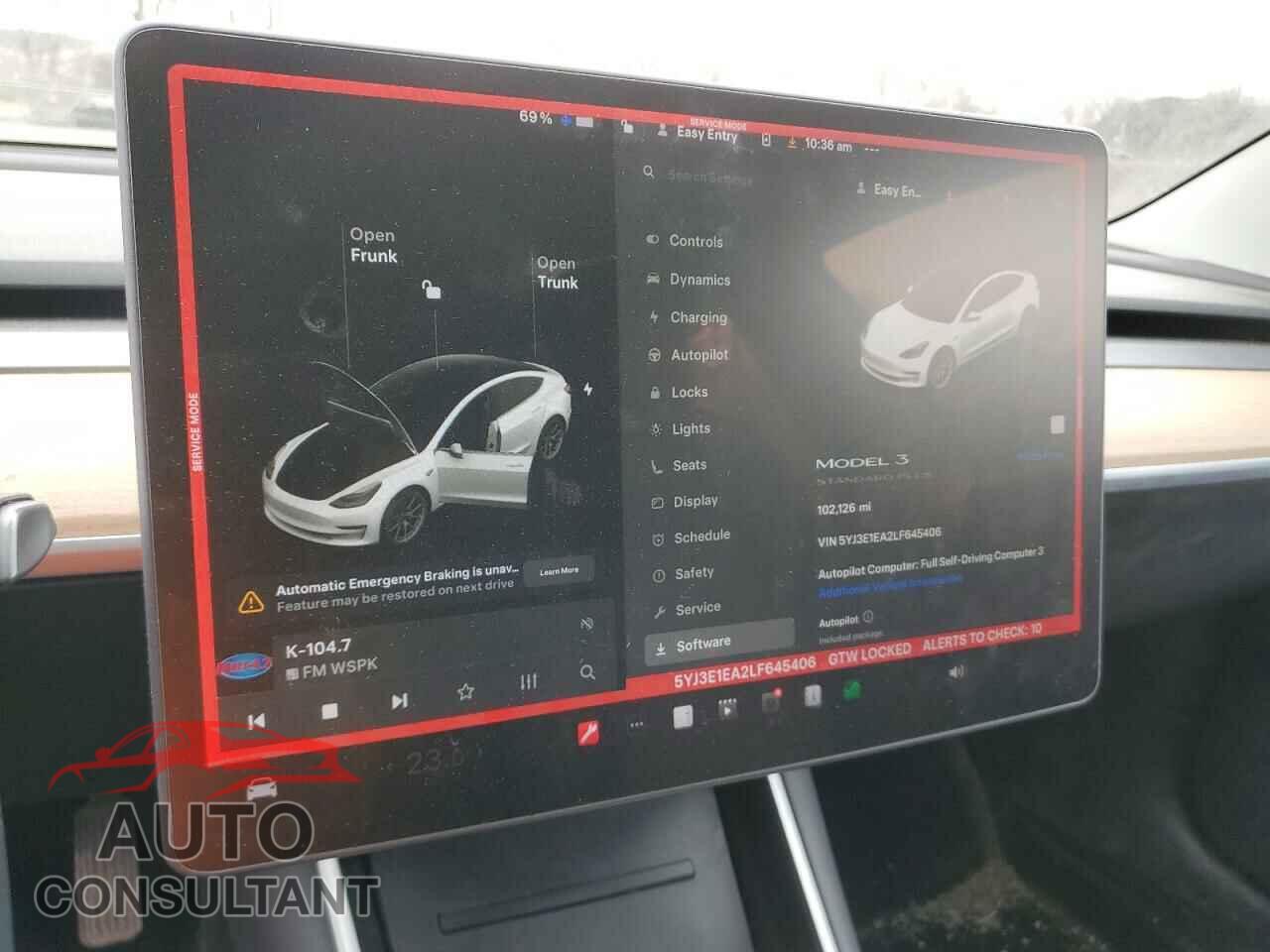 TESLA MODEL 3 2020 - 5YJ3E1EA2LF645406