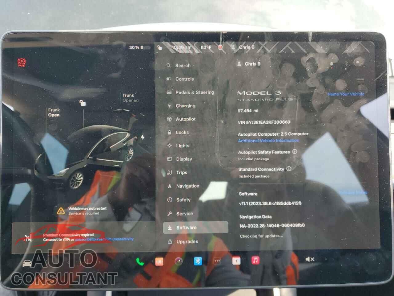 TESLA MODEL 3 2019 - 5YJ3E1EA3KF300660