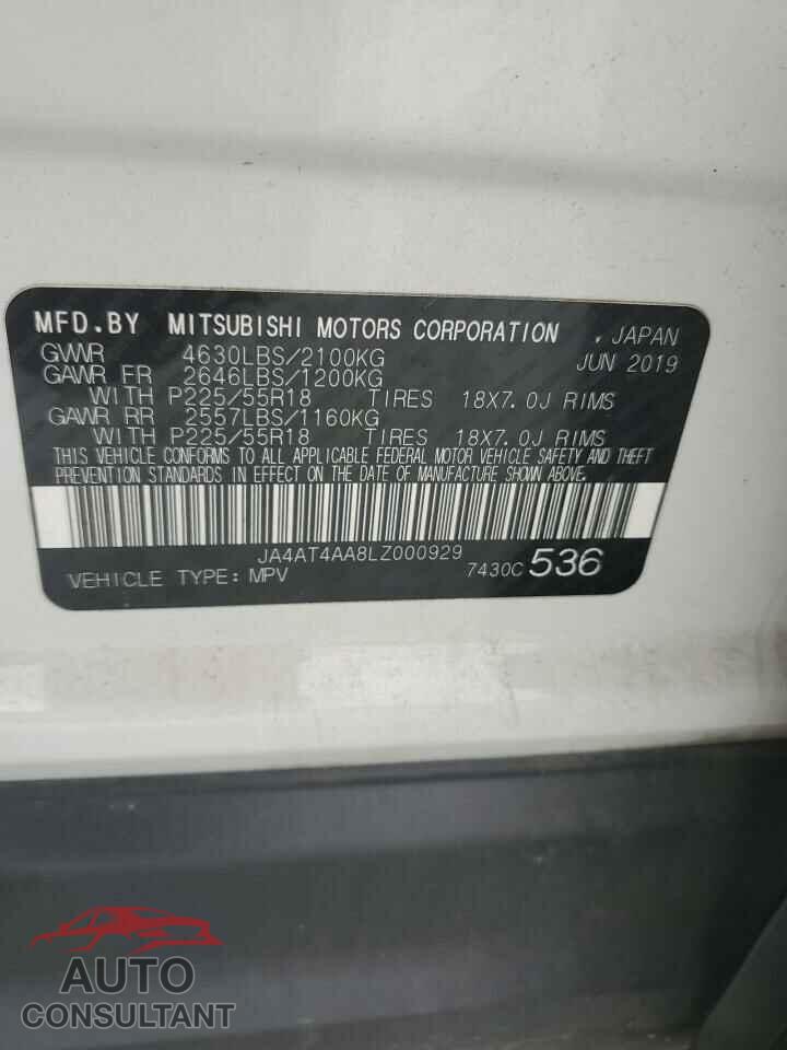 MITSUBISHI ECLIPSE 2020 - JA4AT4AA8LZ000929
