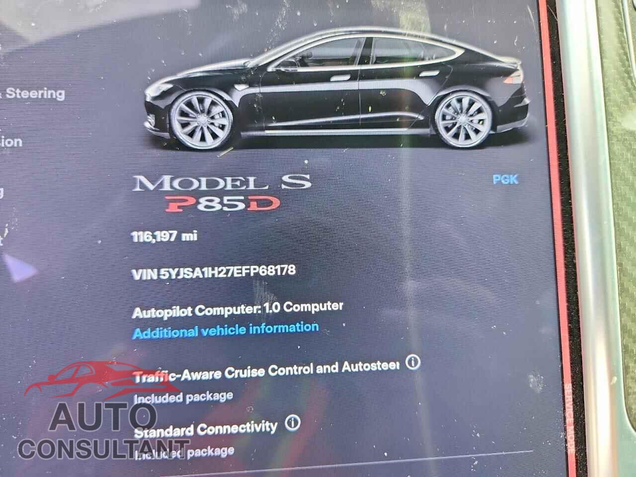 TESLA MODEL S 2014 - 5YJSA1H27EFP68178