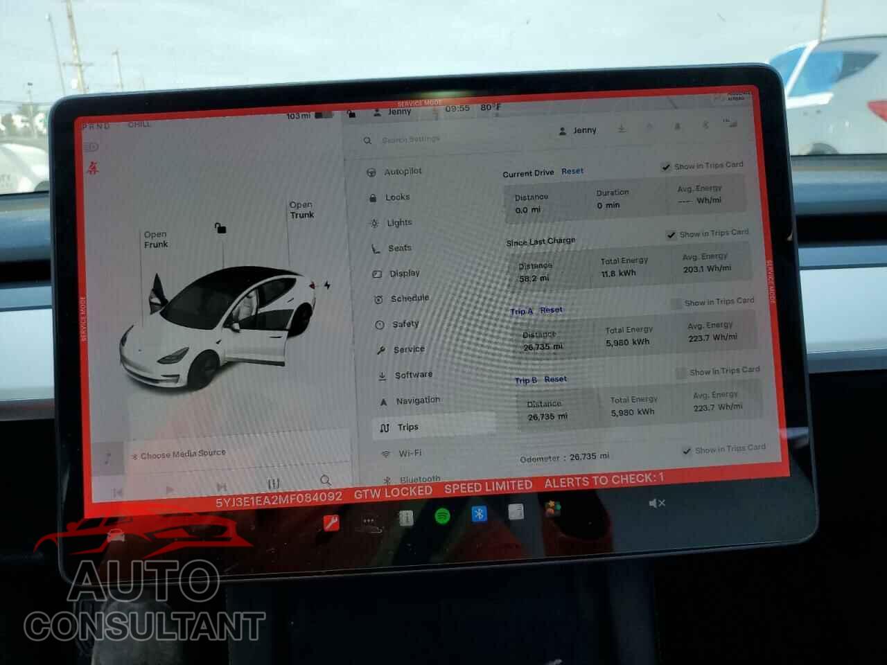 TESLA MODEL 3 2021 - 5YJ3E1EA2MF084092