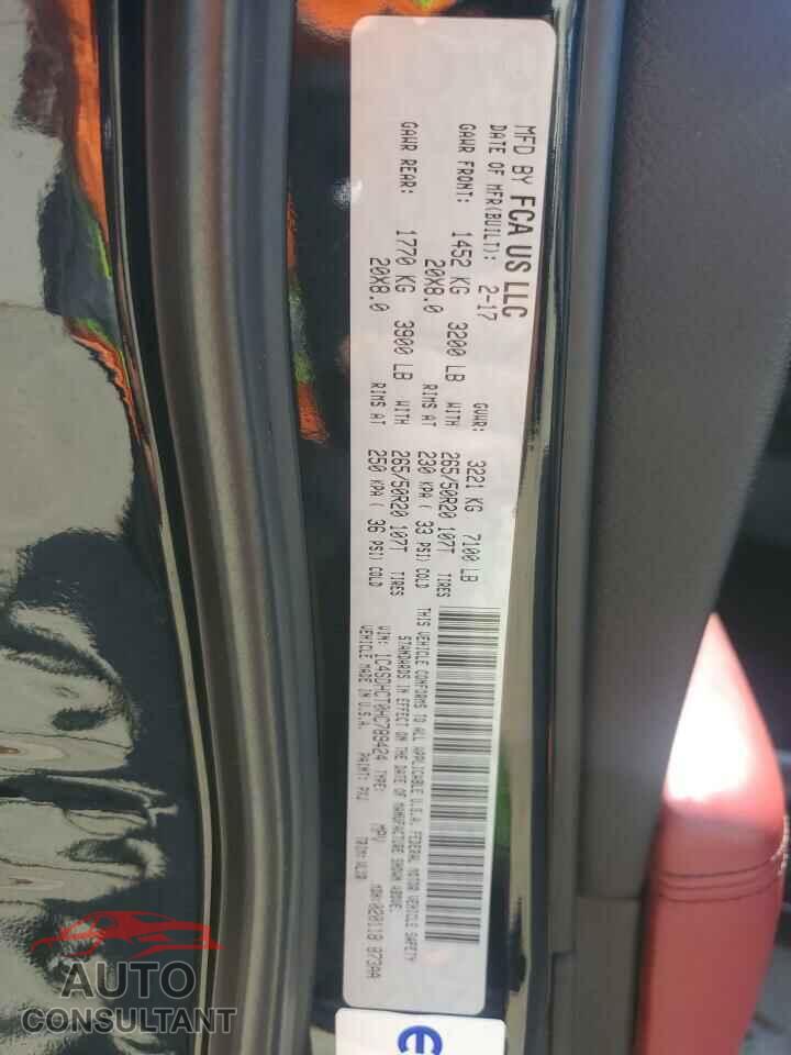DODGE DURANGO 2017 - 1C4SDHCT0HC789424