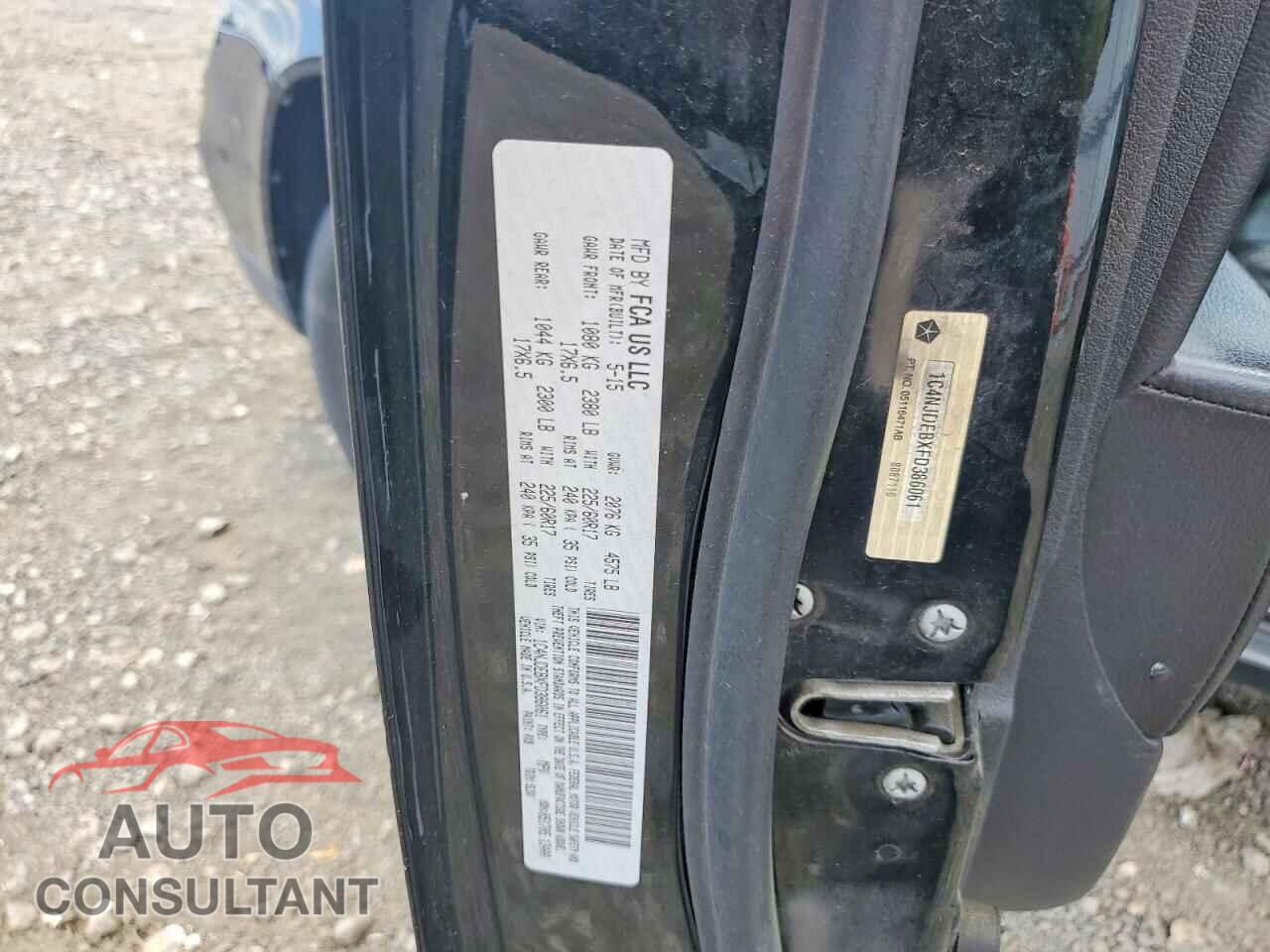 JEEP COMPASS 2015 - 1C4NJDEBXFD386061