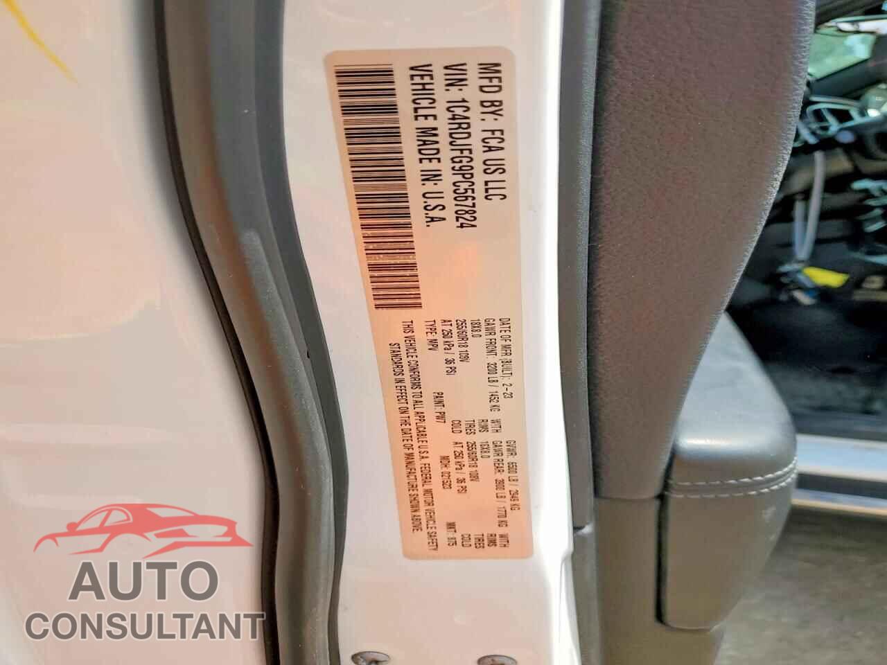 DODGE DURANGO 2023 - 1C4RDJFG9PC567824