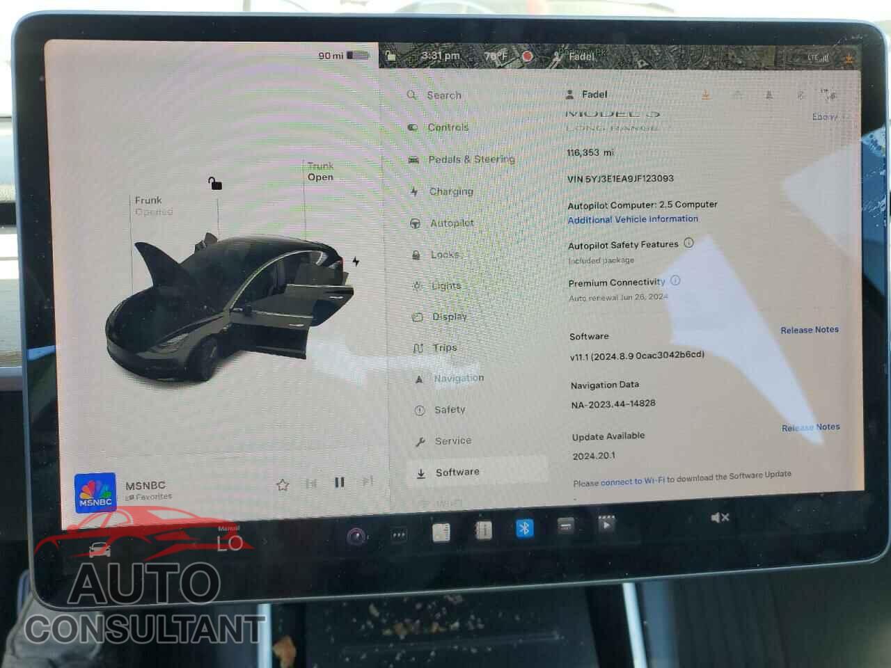 TESLA MODEL 3 2018 - 5YJ3E1EA9JF123093