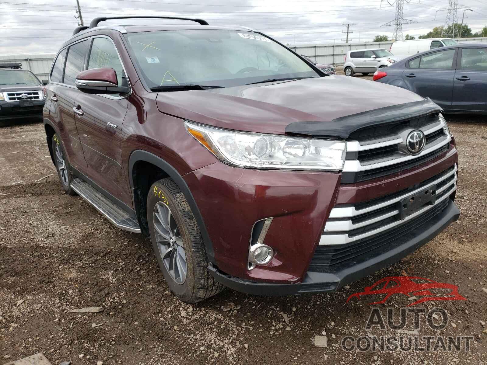 TOYOTA HIGHLANDER 2019 - 5TDJZRFH3KS718752
