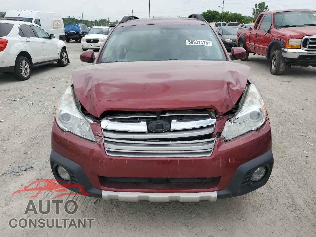 SUBARU OUTBACK 2014 - 4S4BRBLC7E3305917