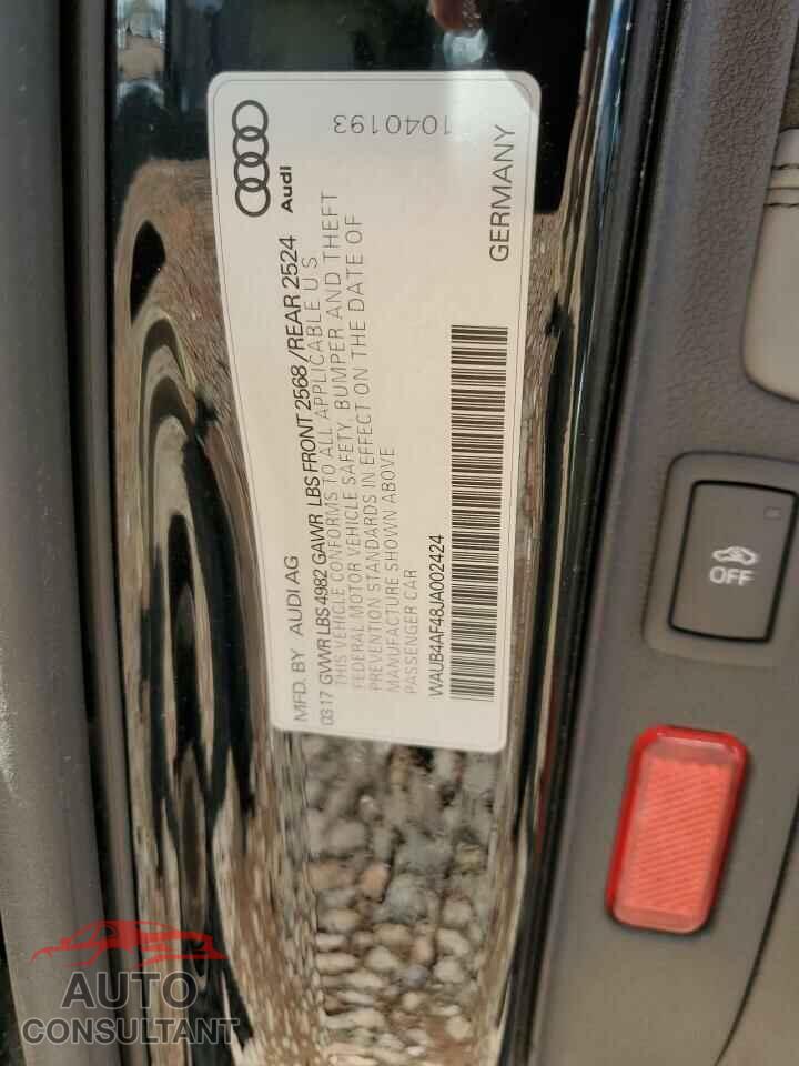 AUDI S4/RS4 2018 - WAUB4AF48JA002424