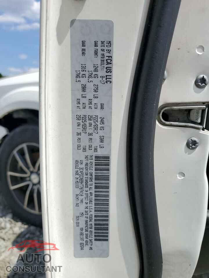 DODGE JOURNEY 2017 - 3C4PDCAB9HT707410