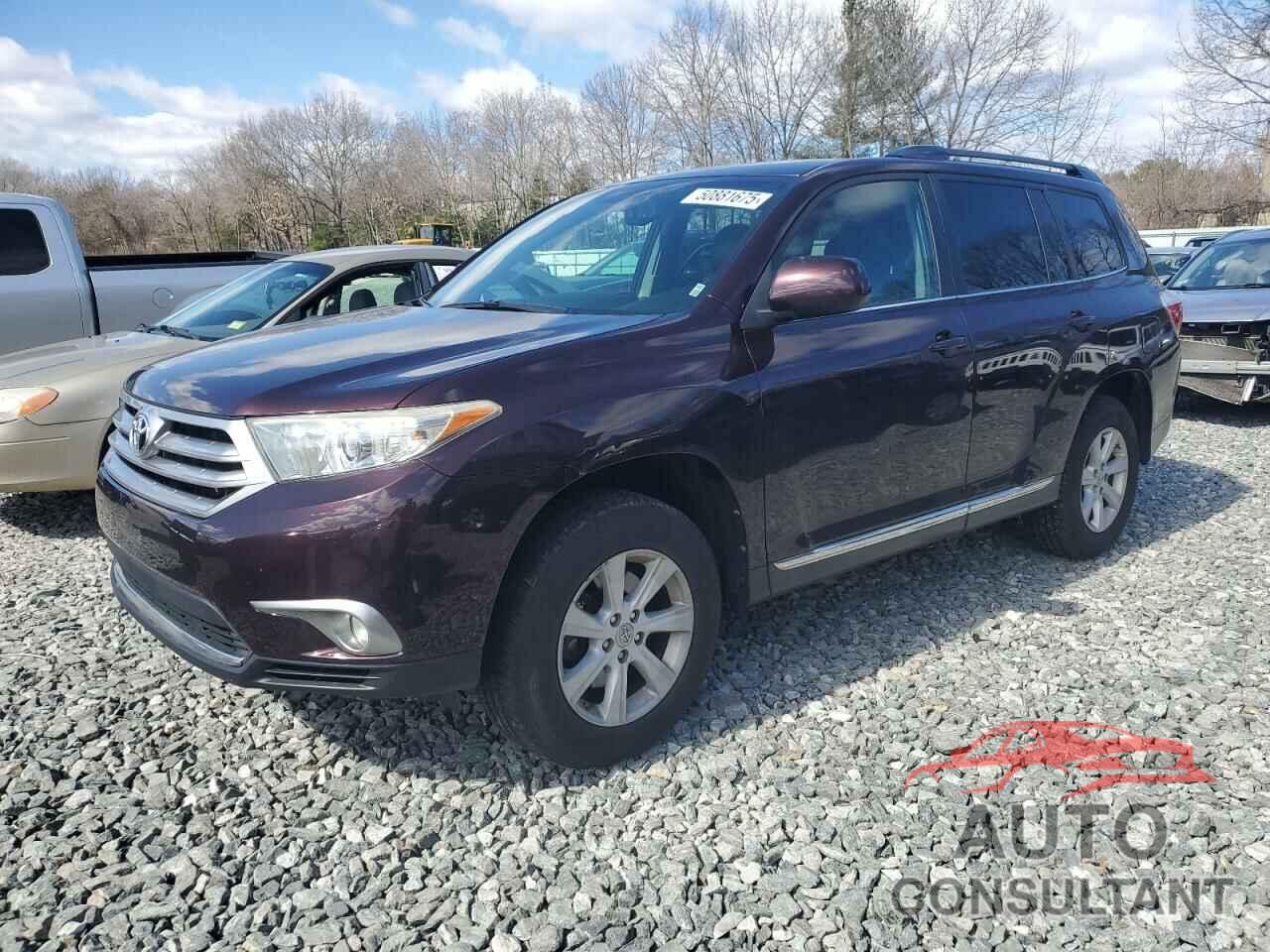 TOYOTA HIGHLANDER 2013 - 5TDBK3EH4DS226161
