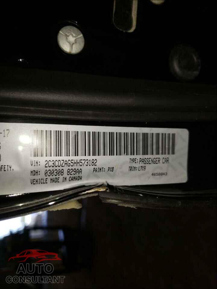 DODGE CHALLENGER 2017 - 2C3CDZAG5HH573182