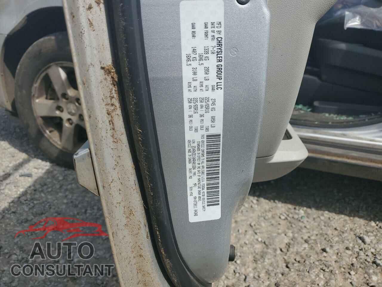 DODGE CARAVAN 2010 - 2D4RN3D10AR401684