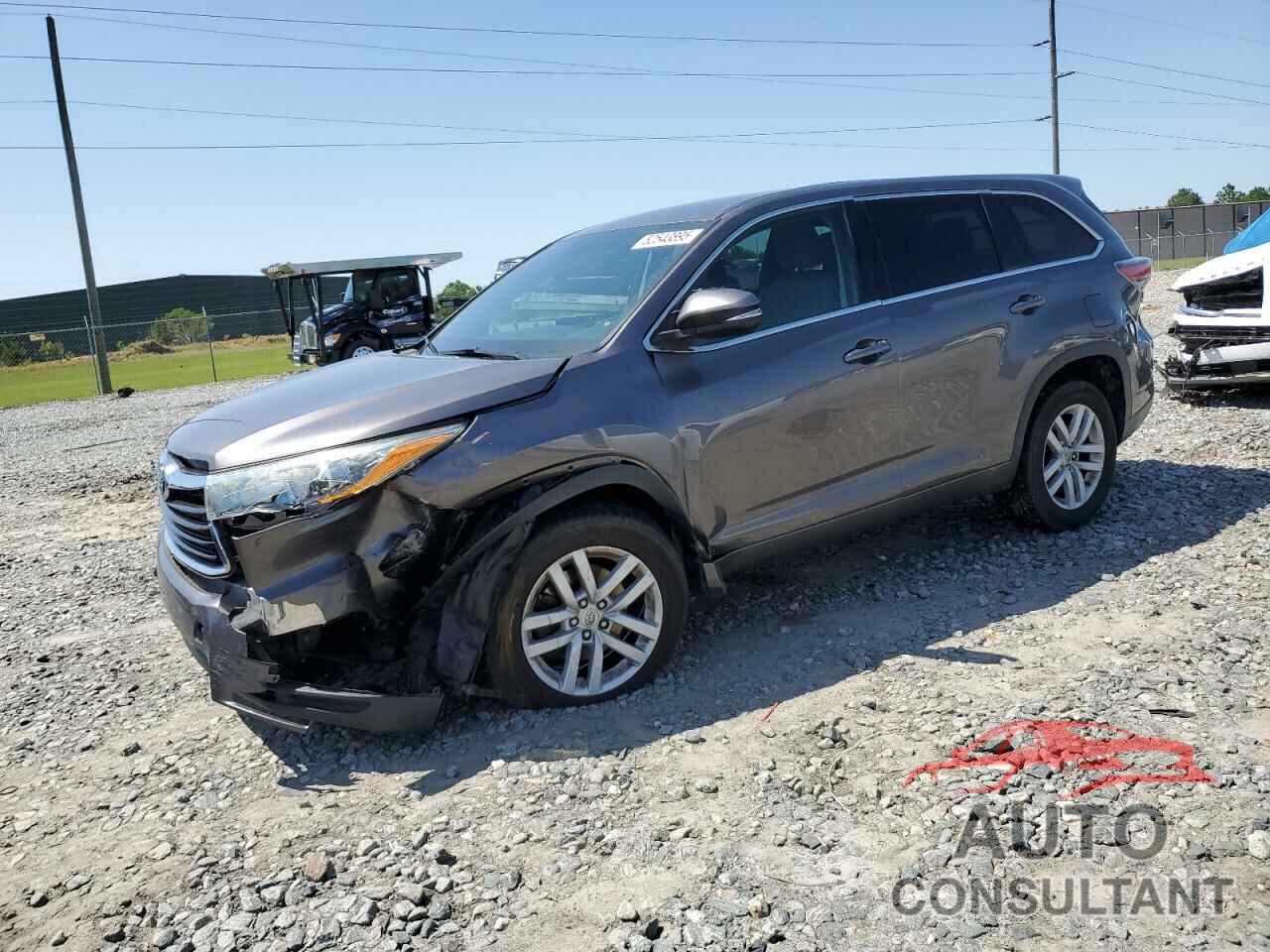 TOYOTA HIGHLANDER 2015 - 5TDZARFH1FS014775