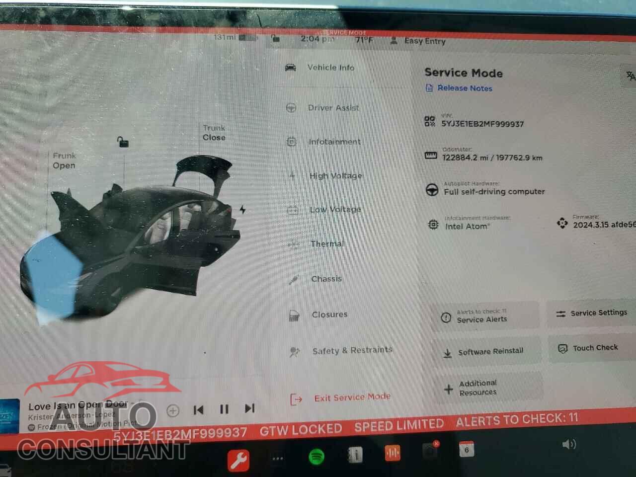 TESLA MODEL 3 2021 - 5YJ3E1EB2MF999937
