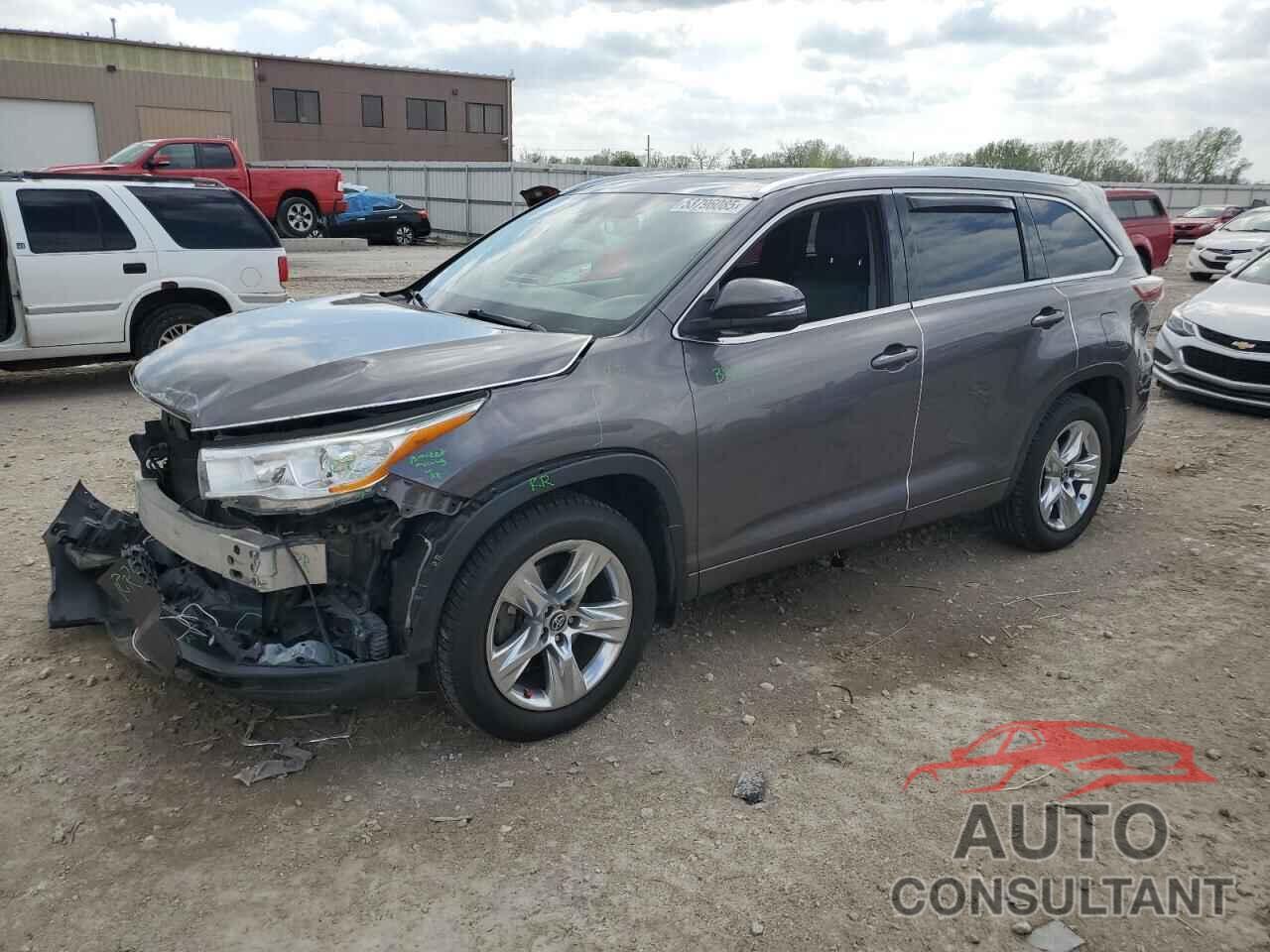 TOYOTA HIGHLANDER 2016 - 5TDDKRFH6GS273416