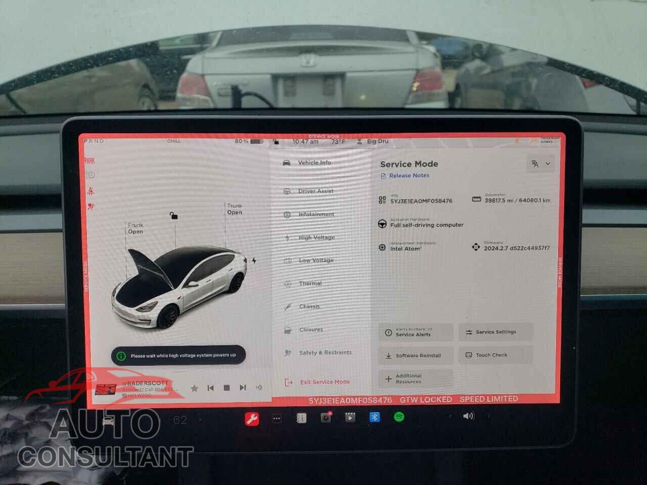 TESLA MODEL 3 2021 - 5YJ3E1EA0MF058476