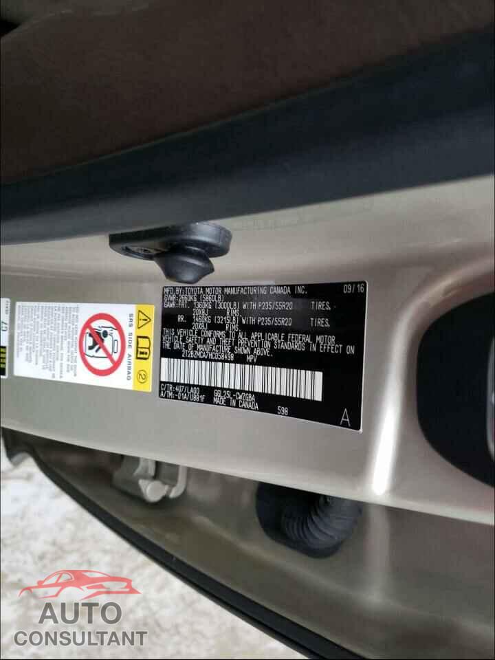 LEXUS RX350 2017 - 2T2BZMCA7HC058498