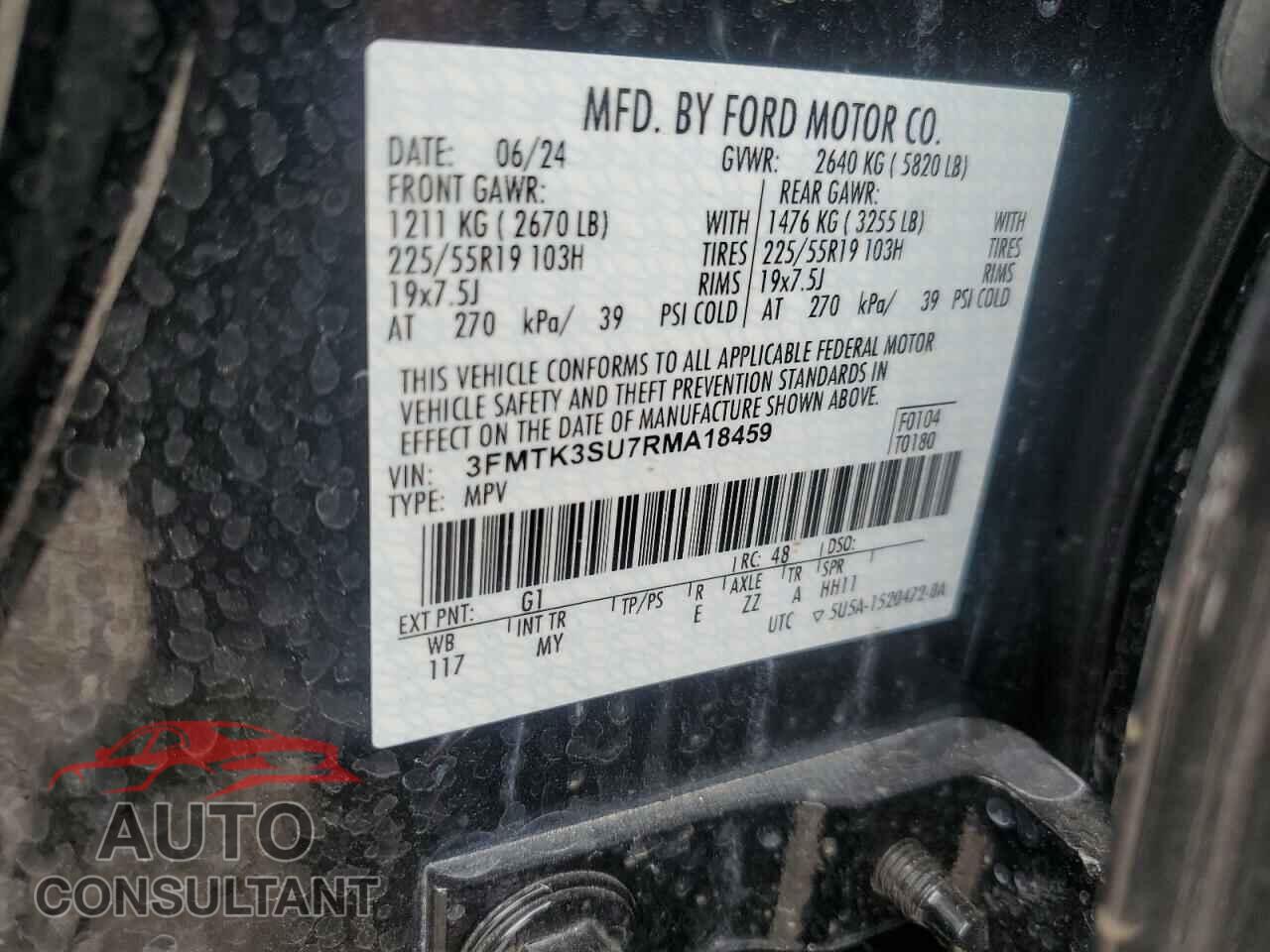 FORD MUSTANG 2024 - 3FMTK3SU7RMA18459
