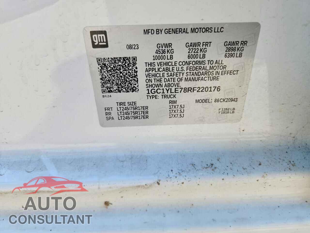 CHEVROLET SILVERADO 2024 - 1GC1YLE78RF220176