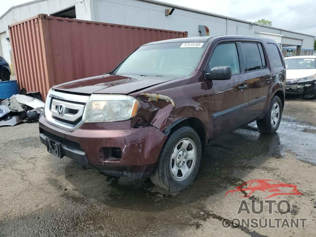 HONDA PILOT 2010 - 5FNYF4H20AB003479