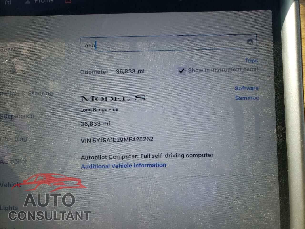 TESLA MODEL S 2021 - 5YJSA1E29MF425262