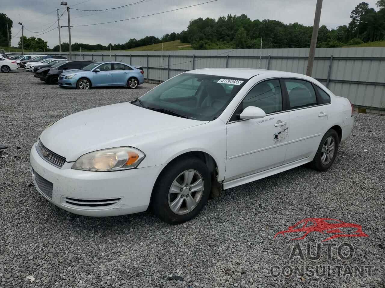 CHEVROLET IMPALA 2012 - 2G1WF5E30C1192143