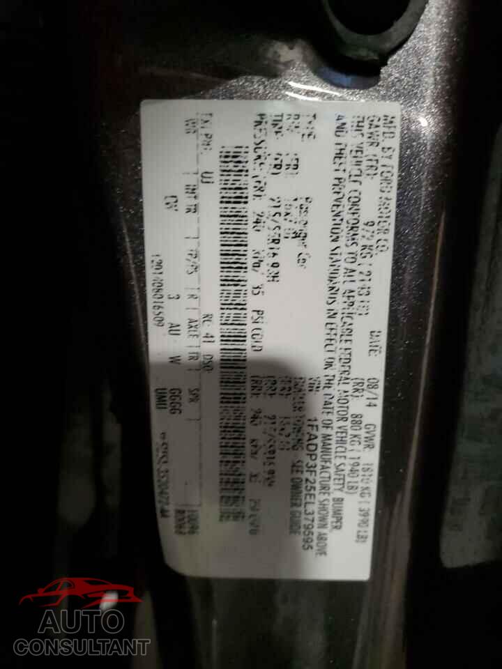 FORD FOCUS 2014 - 1FADP3F25EL379595
