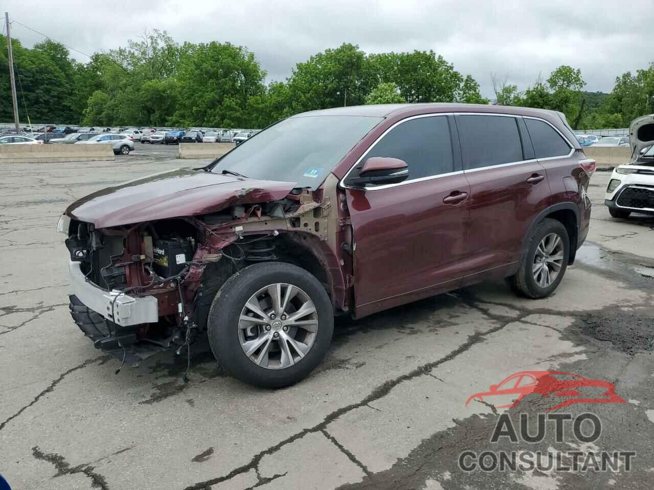TOYOTA HIGHLANDER 2014 - 5TDBKRFH5ES022228