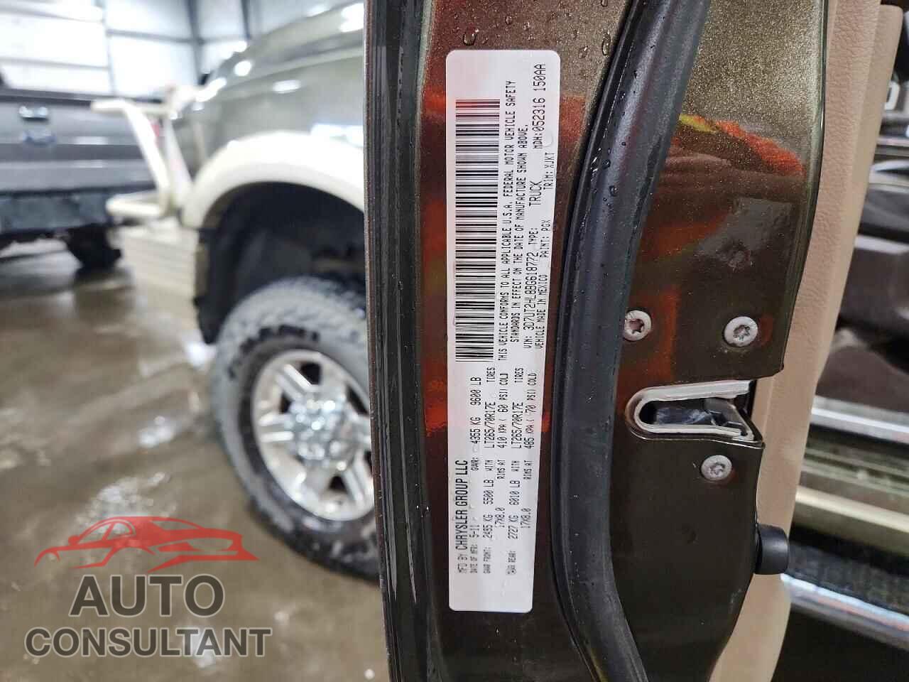 DODGE RAM 2500 2011 - 3D7UT2HL8BG618772