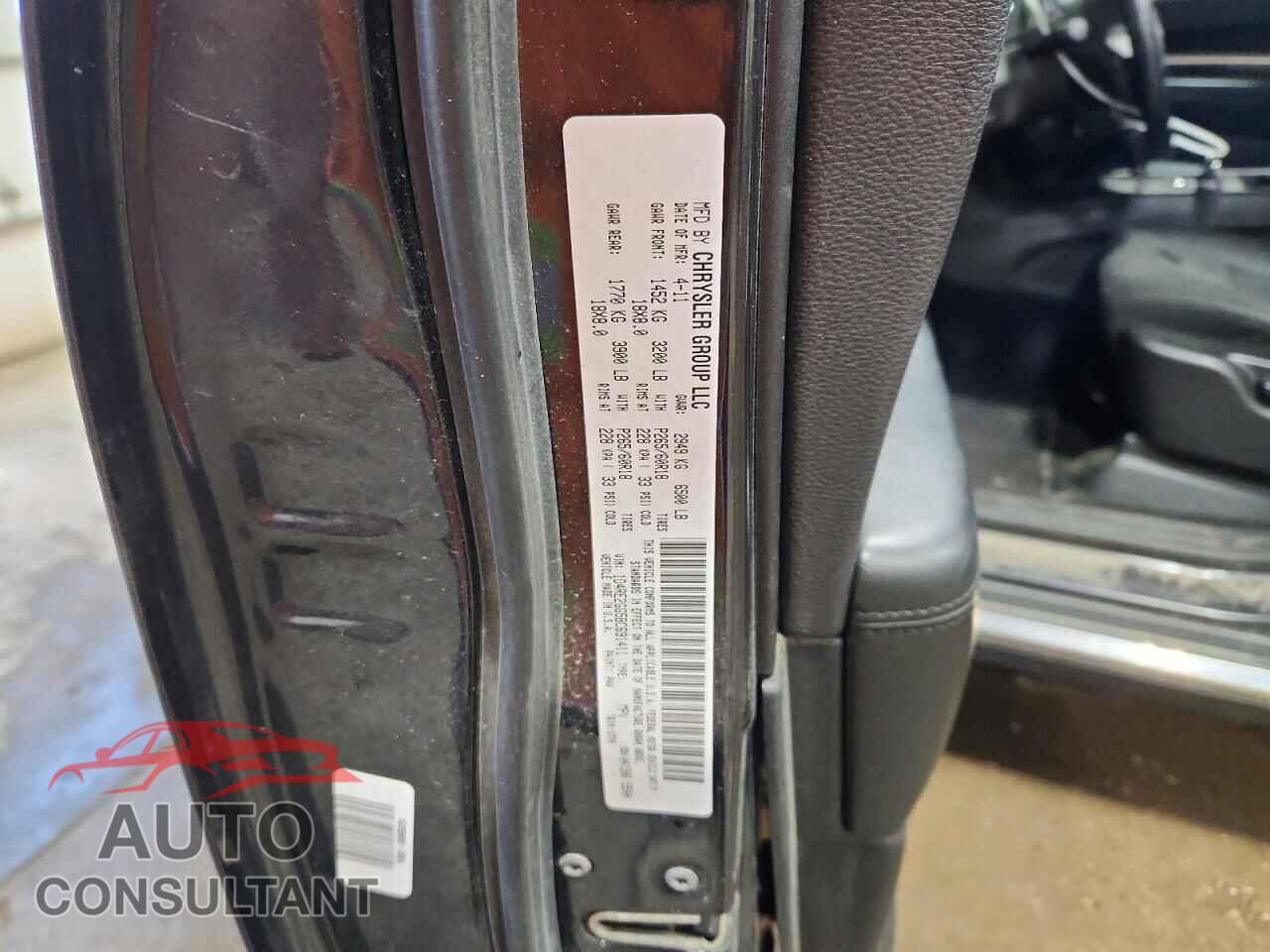 DODGE DURANGO 2011 - 1D4RE2GG5BC691411