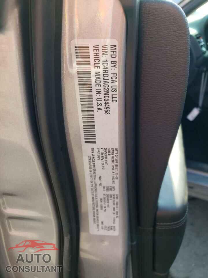 DODGE DURANGO 2021 - 1C4RDJAG2MC544968