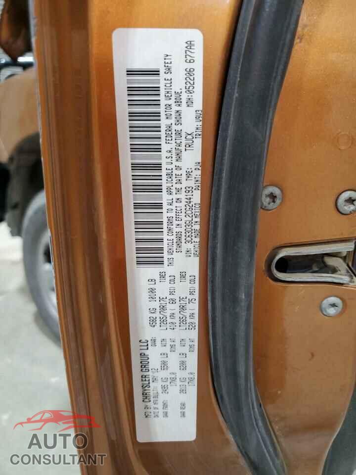 DODGE RAM 3500 2012 - 3C63D3GL2CG244193